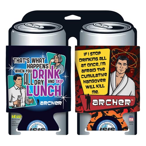 Archer Drinking Can Hugger 2-Pack